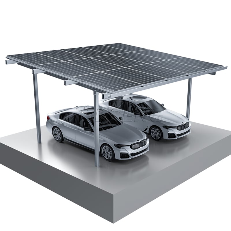 Waterproof solar carport mounting system